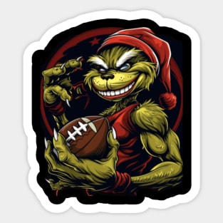 The Grinch Vs Cleveland Indians Logo: Symbolic Showdown Sticker